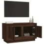 TV-Schrank aus braunem Eichensperrholz, 80 x 35 x 45 cm von vidaXL, TV-Möbel - Ref: Foro24-819859, Preis: 48,16 €, Rabatt: %