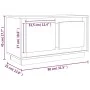 TV-Schrank aus braunem Eichensperrholz, 80 x 35 x 45 cm von vidaXL, TV-Möbel - Ref: Foro24-819859, Preis: 48,16 €, Rabatt: %