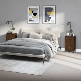 Nachttische 2 Stück braunes Eichenholz 40x35x70 cm von vidaXL, Nachttische - Ref: Foro24-819659, Preis: 79,47 €, Rabatt: %