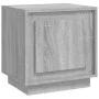 Sonoma gray plywood bedside table 44x35x45 cm by vidaXL, Nightstands - Ref: Foro24-819848, Price: 36,60 €, Discount: %
