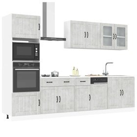 Conjunto de armarios de cocina "Lucca" de 7 piezas en madera de