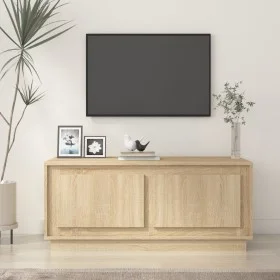 Mesa de centro madera contrachapada roble Sonoma 102x50x44 cm de vidaXL, Mesas de centro - Ref: Foro24-819879, Precio: 64,69 ...