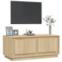 Couchtisch aus Sonoma-Eichensperrholz, 102 x 50 x 44 cm von vidaXL, Couchtisch - Ref: Foro24-819879, Preis: 65,26 €, Rabatt: %