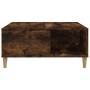 Smoked oak plywood coffee table 80x80x36.5 cm by vidaXL, Coffee table - Ref: Foro24-821097, Price: 50,60 €, Discount: %