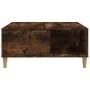 Smoked oak plywood coffee table 80x80x36.5 cm by vidaXL, Coffee table - Ref: Foro24-821097, Price: 50,66 €, Discount: %