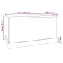 Concrete gray plywood storage trunk 70x40x38 cm by vidaXL, Storage trunks - Ref: Foro24-816508, Price: 48,62 €, Discount: %