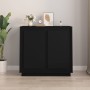 Aparador de madera contrachapada negro 80x34x75 cm de vidaXL, Aparadores - Ref: Foro24-819885, Precio: 88,68 €, Descuento: %