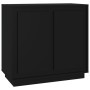 Aparador de madera contrachapada negro 80x34x75 cm de vidaXL, Aparadores - Ref: Foro24-819885, Precio: 88,68 €, Descuento: %
