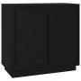 Aparador de madera contrachapada negro 80x34x75 cm de vidaXL, Aparadores - Ref: Foro24-819885, Precio: 84,35 €, Descuento: %