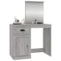 Dresser and mirror in gray Sonoma plywood 90x50x132.5cm by vidaXL, Bedroom Dressers - Ref: Foro24-816766, Price: 91,38 €, Dis...
