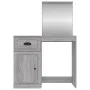 Dresser and mirror in gray Sonoma plywood 90x50x132.5cm by vidaXL, Bedroom Dressers - Ref: Foro24-816766, Price: 91,38 €, Dis...