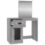 Dresser and mirror in gray Sonoma plywood 90x50x132.5cm by vidaXL, Bedroom Dressers - Ref: Foro24-816766, Price: 91,38 €, Dis...
