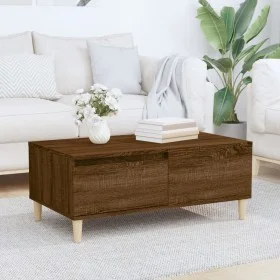 Couchtisch aus braunem Eichensperrholz, 90 x 50 x 36,5 cm von vidaXL, Couchtisch - Ref: Foro24-821115, Preis: 47,55 €, Rabatt: %