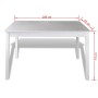 5-teiliges weißes Esszimmermöbel-Set von vidaXL, Möbelsets für Küchen und Esszimmer - Ref: Foro24-240883, Preis: 254,97 €, Ra...