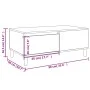 Oak brown plywood coffee table 90x50x36.5 cm by vidaXL, Coffee table - Ref: Foro24-821115, Price: 47,55 €, Discount: %