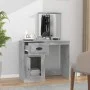 Spiegel Schminktisch Sperrholz Beton grau 90x50x132,5cm von vidaXL, Schlafzimmerkommoden - Ref: Foro24-816764, Preis: 88,32 €...