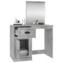 Spiegel Schminktisch Sperrholz Beton grau 90x50x132,5cm von vidaXL, Schlafzimmerkommoden - Ref: Foro24-816764, Preis: 88,32 €...