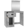 Spiegel Schminktisch Sperrholz Beton grau 90x50x132,5cm von vidaXL, Schlafzimmerkommoden - Ref: Foro24-816764, Preis: 89,39 €...