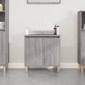 Sonoma gray plywood sink cabinet 58x33x60 cm by vidaXL, bathroom vanities - Ref: Foro24-821258, Price: 46,72 €, Discount: %