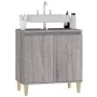 Armario de lavabo madera contrachapada gris Sonoma 58x33x60 cm de vidaXL, Tocadores de baño - Ref: Foro24-821258, Precio: 45,...