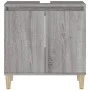 Armario de lavabo madera contrachapada gris Sonoma 58x33x60 cm de vidaXL, Tocadores de baño - Ref: Foro24-821258, Precio: 45,...