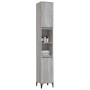 Sonoma Badezimmerschrank aus grauem Sperrholz 30x30x190 cm von vidaXL, Badezimmermöbel - Ref: Foro24-819802, Preis: 86,29 €, ...
