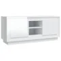 Glänzend weißer Sperrholz-TV-Schrank 102x35x45 cm von vidaXL, TV-Möbel - Ref: Foro24-819862, Preis: 70,97 €, Rabatt: %