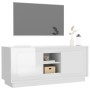 Glänzend weißer Sperrholz-TV-Schrank 102x35x45 cm von vidaXL, TV-Möbel - Ref: Foro24-819862, Preis: 71,83 €, Rabatt: %