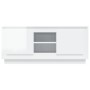Glänzend weißer Sperrholz-TV-Schrank 102x35x45 cm von vidaXL, TV-Möbel - Ref: Foro24-819862, Preis: 71,83 €, Rabatt: %