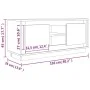 Mueble para TV madera contrachapada gris Sonoma 102x35x45 cm de vidaXL, Muebles TV - Ref: Foro24-819866, Precio: 62,98 €, Des...