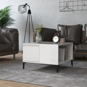 Couchtisch aus glänzend weißem Sperrholz, 55 x 55 x 36,5 cm von vidaXL, Couchtisch - Ref: Foro24-821086, Preis: 58,81 €, Raba...