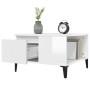 Couchtisch aus glänzend weißem Sperrholz, 55 x 55 x 36,5 cm von vidaXL, Couchtisch - Ref: Foro24-821086, Preis: 59,57 €, Raba...
