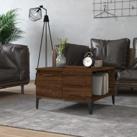 Couchtisch aus braunem Eichensperrholz 55x55x36,5 cm von vidaXL, Couchtisch - Ref: Foro24-821091, Preis: 38,27 €, Rabatt: %