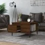 Mesa de centro madera contrachapada roble marrón 55x55x36,5 cm de vidaXL, Mesas de centro - Ref: Foro24-821091, Precio: 38,27...