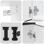 Mueble de cocina Lucca negra 7 piezas madera contrachapada