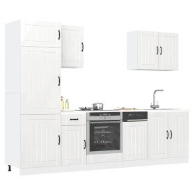 Mueble cocina Lucca blanco de alto brillo 7 pzas