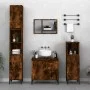 Armario de baño madera contrachapada roble ahumado 30x30x100 cm de vidaXL, Muebles de baño - Ref: Foro24-819817, Precio: 57,9...