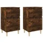 Nachttische 2 Stück, Farbe Eiche geräuchert, 40 x 35 x 70 cm von vidaXL, Nachttische - Ref: Foro24-819703, Preis: 56,56 €, Ra...