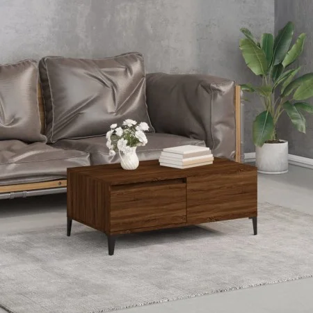 Couchtisch aus Sperrholz braune Eiche 90x50x36,5 cm von vidaXL, Couchtisch - Ref: Foro24-821123, Preis: 46,48 €, Rabatt: %