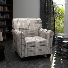 Sillón sofá con asiento acolchado de color crema de vidaXL, Sillones - Ref: Foro24-240978, Precio: 206,97 €, Descuento: %