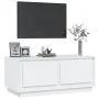 Couchtisch aus glänzend weißem Sperrholz, 102 x 50 x 44 cm von vidaXL, Couchtisch - Ref: Foro24-819878, Preis: 57,41 €, Rabat...