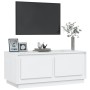 Couchtisch aus glänzend weißem Sperrholz, 102 x 50 x 44 cm von vidaXL, Couchtisch - Ref: Foro24-819878, Preis: 57,41 €, Rabat...