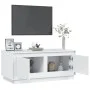 Couchtisch aus glänzend weißem Sperrholz, 102 x 50 x 44 cm von vidaXL, Couchtisch - Ref: Foro24-819878, Preis: 57,41 €, Rabat...