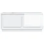 Mesa de centro madera contrachapada blanco brillo 102x50x44 cm de vidaXL, Mesas de centro - Ref: Foro24-819878, Precio: 57,41...