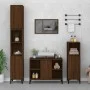 Bathroom cabinet made of brown oak plywood, 80x33x60 cm. by vidaXL, bathroom vanities - Ref: Foro24-821299, Price: 74,55 €, D...