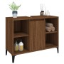 Waschbeckenschrank aus braunem Eichensperrholz 80x33x60 cm von vidaXL, Badezimmerwaschtische - Ref: Foro24-821299, Preis: 75,...