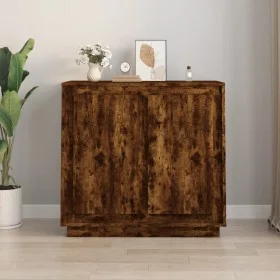 Sperrholz Sideboard Räuchereiche Farbe 80x34x75 cm von vidaXL, Sideboards - Ref: Foro24-819889, Preis: 76,79 €, Rabatt: %