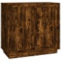 Smoked oak plywood sideboard 80x34x75 cm by vidaXL, Sideboards - Ref: Foro24-819889, Price: 73,28 €, Discount: %