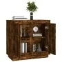 Sperrholz Sideboard Räuchereiche Farbe 80x34x75 cm von vidaXL, Sideboards - Ref: Foro24-819889, Preis: 76,79 €, Rabatt: %