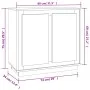 Sperrholz Sideboard Räuchereiche Farbe 80x34x75 cm von vidaXL, Sideboards - Ref: Foro24-819889, Preis: 76,79 €, Rabatt: %